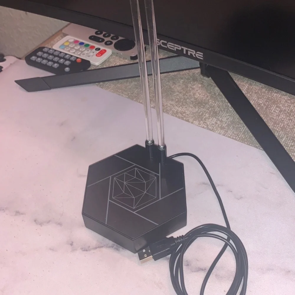 RGB gaming headset stand